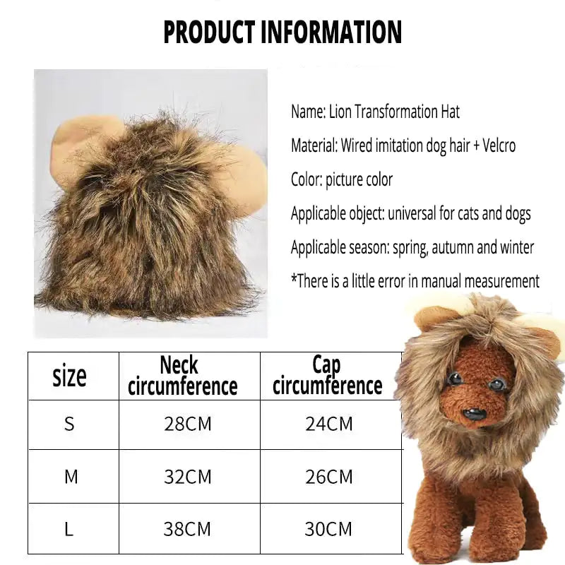 Lion's Maine Costume for Cats